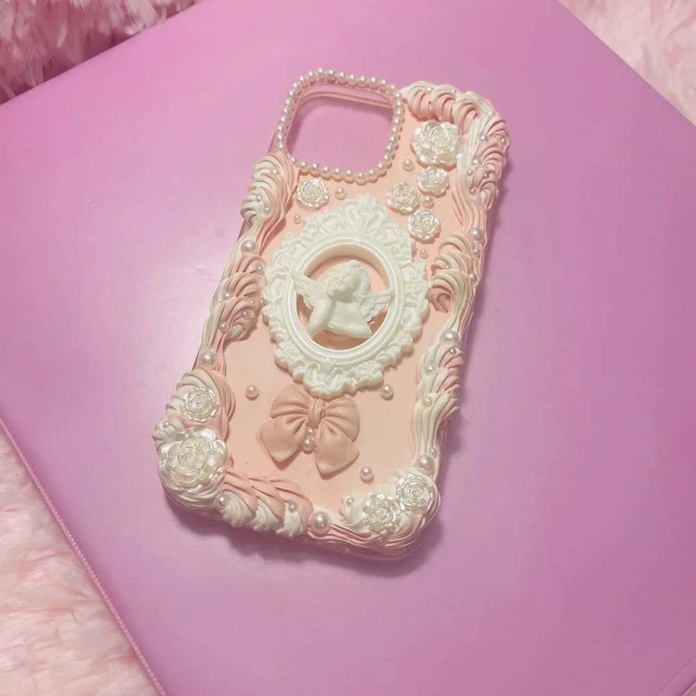 Pink Victorian phone case iPhone 12 Pro Max - Picture 1 of 2